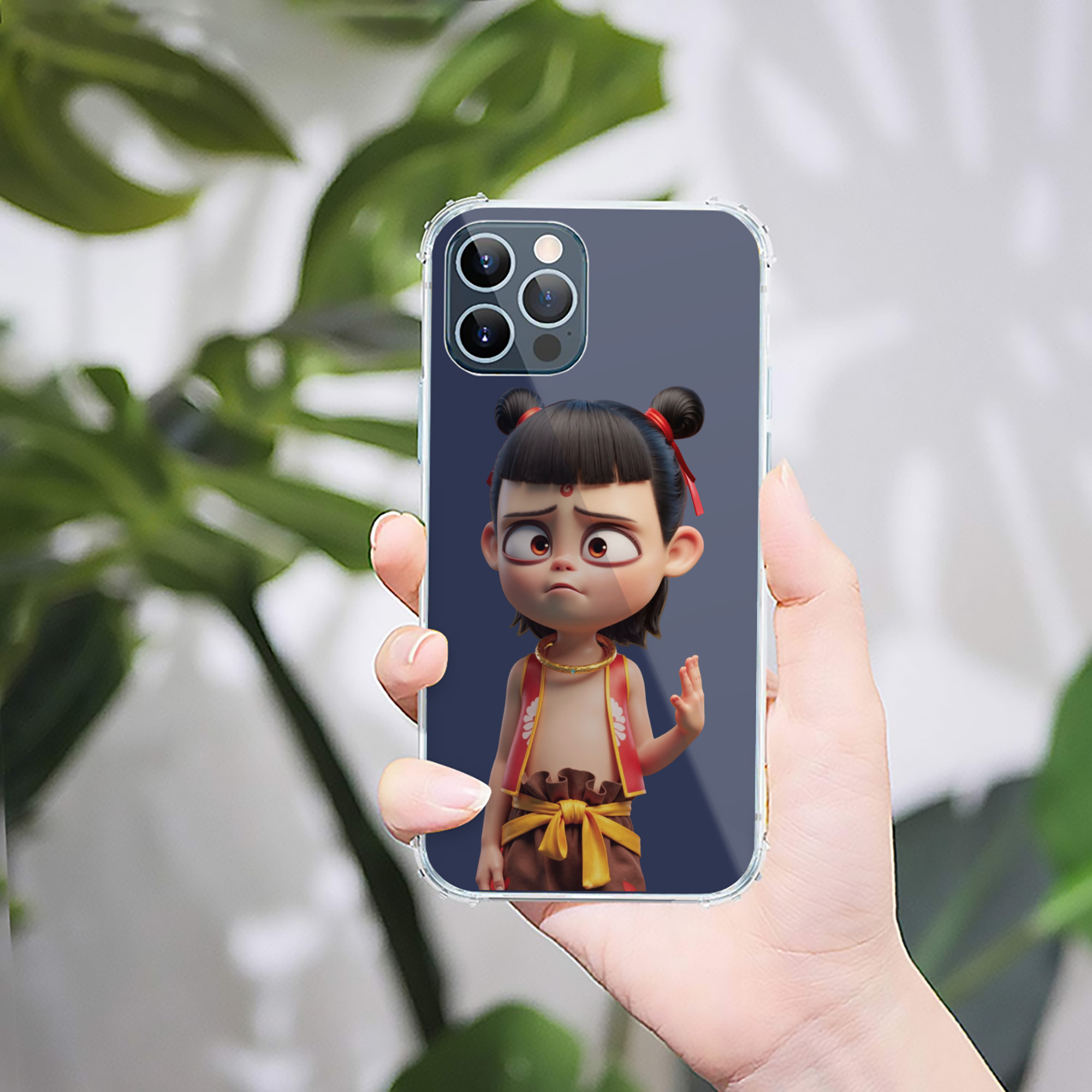 （画像用） Ne Zha 2 ナタ 魔童の大暴れ 【iPhone 12シリーズ対応】透明スマホケース（クリアソフトケース）